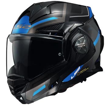 LS2 FF901 Advant X Spectrum Zwart Titanium Blauw Systeemhelm, Systeemhelm, XXL, Nieuw met kaartje, Overige merken