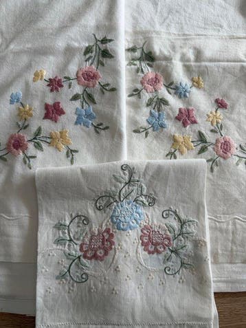 Sheet&Towel - Handborduren - Laken (2) - 240 cm - 250 cm -