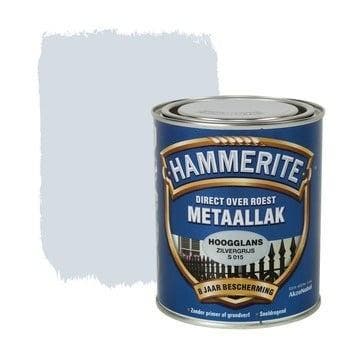 Hammerite Metaallak Zilvergrijs S015 Hoogglans 750 ml, Ophalen of Verzenden, Nieuw