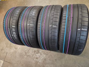 285/35/23 107Y CONTINENTAL SP6 RO1 DOT22/23 6,7MM PROFIEL, Auto-onderdelen, Banden en Velgen, Ophalen, Gebruikt, 285 mm, Overige maten