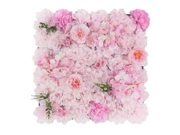 Flowerwall, 4x panelen kunstbloemen decoratie (KHSQ017), Ophalen of Verzenden, Nieuw, Buiten