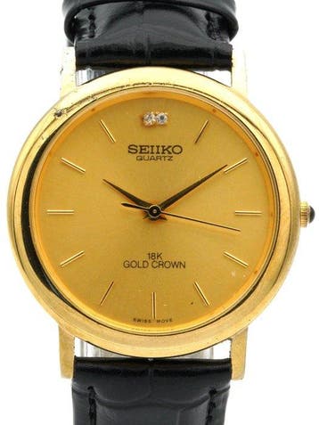 Seiko - Quartz “18K Gold Crown” - Zonder minimumprijs -
