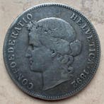 Zwitserland. 5 Francs 1892-B Helvetia (Zonder minimumprijs)