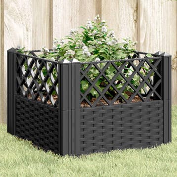 vidaXL Plantenbak met pinnen 43,5x43,5x43,5 cm polypropeen, Verzenden, Nieuw, Kunststof