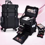 Professionele Rollende Make-up Koffer Nylon Organizer, Verzenden, Nieuw