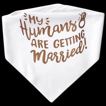 Honden of katten bandana My Humans are getting Married, Ophalen of Verzenden, Nieuw, Versiering, Geboorte of Huwelijk