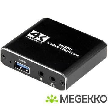 Gembird UHG-4K2-01 4K USB Video Capture Zwart, Verzenden, Nieuw