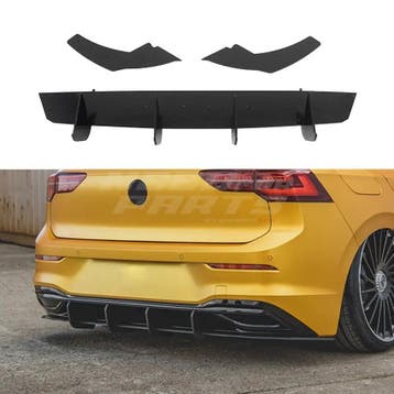 Diffuser Extension With Rear Side Splitters Voor Volkswagen, Auto-onderdelen, Ophalen of Verzenden, Nieuw