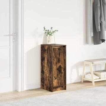 vidaXL Schoenenkast 29,5x34x76 cm bewerkt hout gerookt, Verzenden, Nieuw