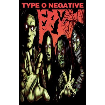 Type O Negatiev Halloween - Textielposter off. merchandise, Ophalen of Verzenden, Nieuw, Poster, Artwork of Schilderij