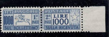 Italiaanse Republiek 1954 - 1000 lire-pakketten in, Gestempeld