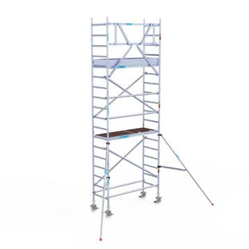 Rolsteiger Original 75x190 6,2m werkhoogte tegen de gevel, Doe-het-zelf en Verbouw, Steigers, Verzenden, Nieuw, Rolsteiger of Kamersteiger