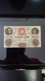 Italië. -5 Lire 30/10/1867 Banca Nazionale nel Regno -