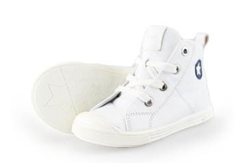 Jopper Hoge sneakers Jongens in maat 24 Wit, Verzenden, Schoenen, Zo goed als nieuw, Jongen of Meisje