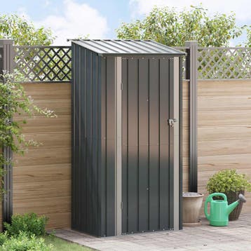 vidaXL Tuinhuisjes Antraciet 103 x 74 x 200 cm Metaal, Tuin en Terras, Tuinhuizen, Verzenden, Nieuw