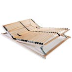 vidaXL Lattenbodem met 28 latten 7 zones 120x200 cm, Huis en Inrichting, Slaapkamer | Bedden, Bruin, Verzenden, Nieuw, Twijfelaar