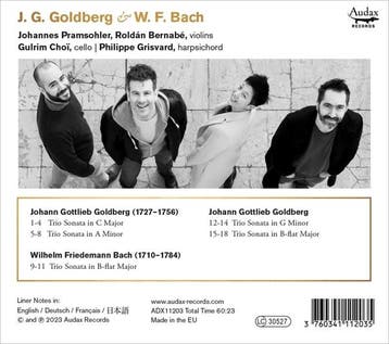 cd - ensemble diderot johannes pramsohle - J.G. GOLDBERG..., Verzenden, Zo goed als nieuw
