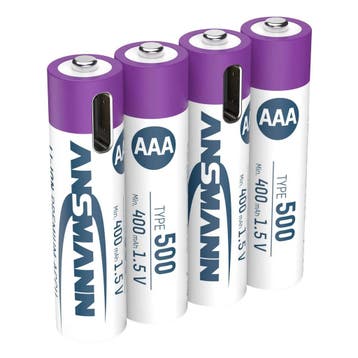 Ansmann opl.bat.   AAA + USB-C (Batterijen - Oplaadbaar), Verzenden, Nieuw, Ansmann