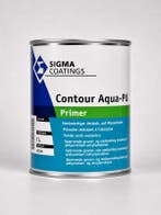 Sigma Contour Aqua PU Primer - RAL 7016 - 1 liter, Doe-het-zelf en Verbouw, Verf, Beits en Lak, Overige kleuren, Nieuw, Ophalen of Verzenden