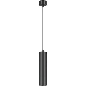 LED Hanglamp - Brinton Axis - Rond Cilinder - Zwart - GU10, Huis en Inrichting, Ophalen of Verzenden, Nieuw, Metaal