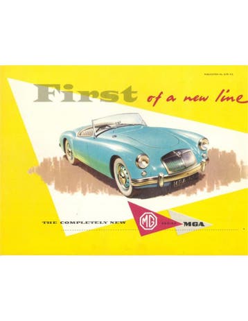 1955 MG MGA BROCHURE ENGELS, Boeken, Nieuw, Author