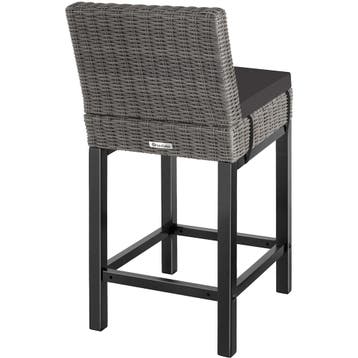 Wicker barkruk Latina - grijs, Tuin en Terras, Tuinsets en Loungesets, Verzenden, Nieuw