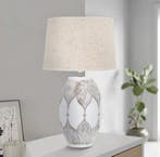 TAFELLAMP POLYRESIN OVAAL ATENE CM Ø 38X67, Huis en Inrichting, Lampen | Tafellampen, Ophalen of Verzenden, Nieuw