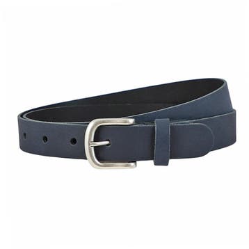 Landley Leren Dames Riem - Leer - 3 cm - Blauw - 115, Kleding | Dames, Verzenden, Nieuw, 100 cm of meer, 3 tot 5 cm