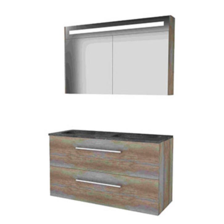 Basic-Line Premium 46 Badkamermeubelset - 120 x 46 cm - Met, Huis en Inrichting, Badkamer | Badkamermeubels, Ophalen of Verzenden