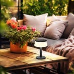 Solar tafellamp Malmo| Warm wit licht, Zonne-energie, Kunststof, Verzenden, Minder dan 50 watt