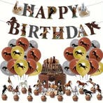41-delige paarden decoratie set Happy Birthday deLuxe, Verzenden, Nieuw, Overige soorten
