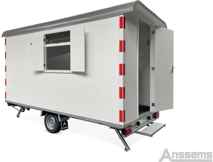 Anssems Schaftwagen PTS 1400kg 390×188, Doe-het-zelf en Verbouw, Bouwketen en Schaftketen, Ophalen of Verzenden