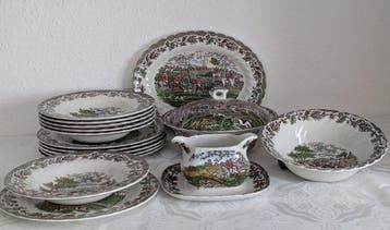 Myott Staffordshire - Eetservies voor 6 (16) - Keramiek -