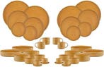 2dekans | SCANDI Compleet Servies - 36 stuks - Oker, Huis en Inrichting, Keuken | Servies, Ophalen of Verzenden, Zo goed als nieuw