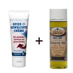 1x Oud Hollandsche Spiercreme 75ml + 1x Massageolie 200ml, Verzenden, Nieuw