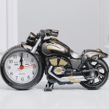Vintage Motorfiets Wekker - Stijlvolle Tafelklok voor Bureau, Huis en Inrichting, Woonaccessoires | Klokken, Verzenden, Nieuw