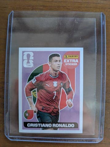 2026 Panini FIFA World Cup 2026 Cristiano Ronaldo Extra, Verzamelen, Stickers, Nieuw