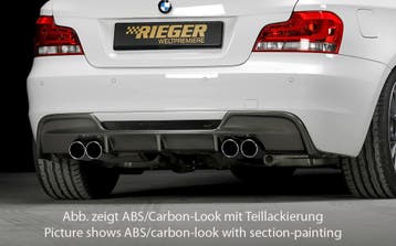Rieger diffuser | 1er E82, E88 (182 / 1C): 10.07- - Coupé, C, Verzenden, Nieuw, BMW