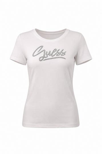 Guess T-shirt in maat L Wit, Guess, Verzenden, Zo goed als nieuw, Wit