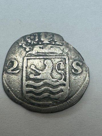 Nederland, Middelburg Wapenstuiver 1697 (Zonder, Postzegels en Munten, Munten | Nederland