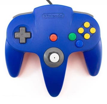 Nintendo 64 Controller Blauw Origineel (N64 Accessoires), Spelcomputers en Games, Ophalen of Verzenden, Zo goed als nieuw