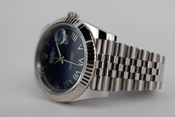 Horloge Rolex Datejust New Bright Bleu Roman 06/2026, Staal, Polshorloge, Nieuw, Ophalen of Verzenden