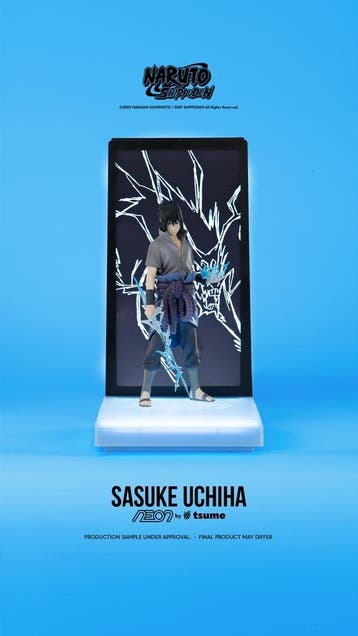 Naruto Shippuden LED Neon Statue Sasuke Uchiha 25 cm, Verzamelen, Ophalen of Verzenden, Nieuw