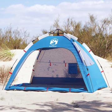 vidaXL Strandtent 2-persoons waterdicht snelontgrendeling, Verzenden, Nieuw, Tot en met 2