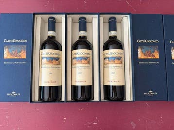 2020 Castelgiocondo - Brunello di Montalcino - 3 Flessen, Nieuw