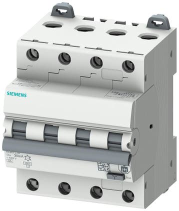 Siemens 4P RCBO Aardlekautomaat 16A 30mA Type A 6kA -, Doe-het-zelf en Verbouw, Verzenden, Nieuw, Overige typen
