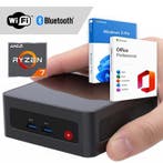 Ryzen 7 Mini PC compleet - WiFi + BT + + Office Mini PC, Computers en Software, Desktop Pc's, Nieuw