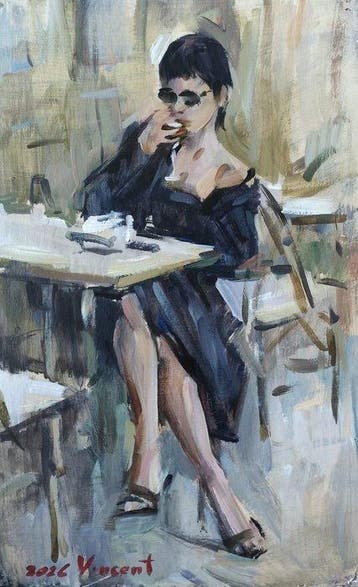 Vincent Igor Ilinskiy (XX-XXI) - Paris Café Elegance –