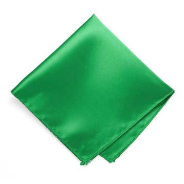Fako Fashion - Pochette - Pochet - Satijn - 22x22cm - Groen, Verzenden, Nieuw