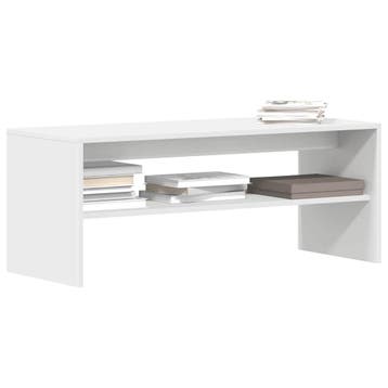 vidaXL Tv-meubel 100x40x40 cm bewerkt hout wit, Huis en Inrichting, Minder dan 50 cm, Verzenden, Nieuw, Minder dan 100 cm